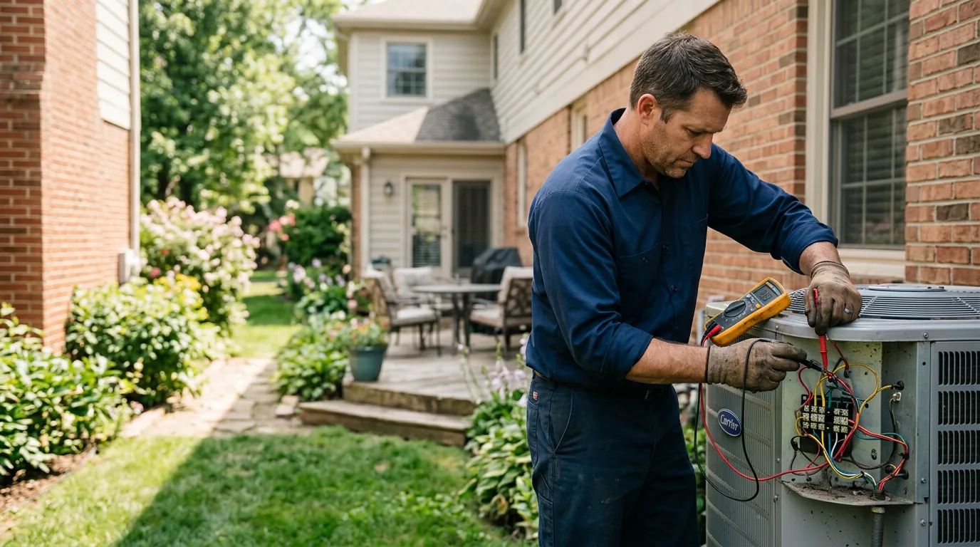 HVAC technician working near Allenwood, PA